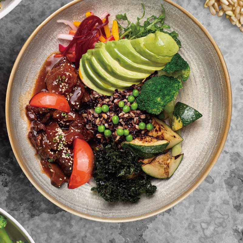 Braised Beef Grains Rice Bowl — Sichuan Alley Bistro
