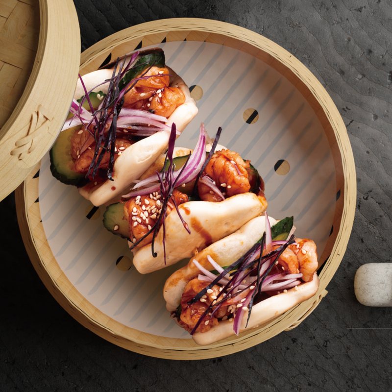 Kung Pao Shrimp Bao (3 Pieces) — Sichuan Alley Bistro