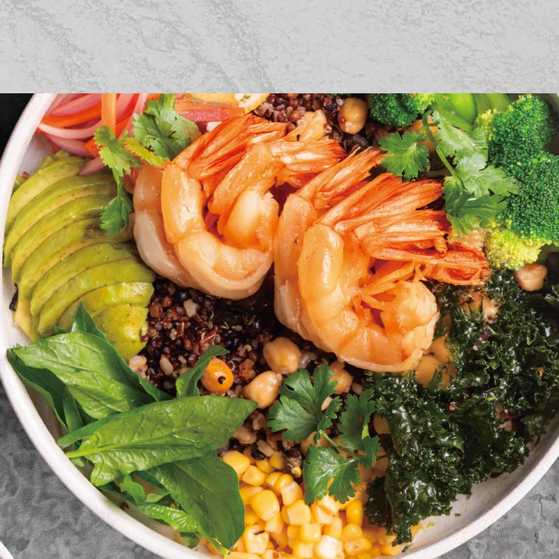 Kung Pao Shrimp Grains Rice Bowl — Sichuan Alley Bistro