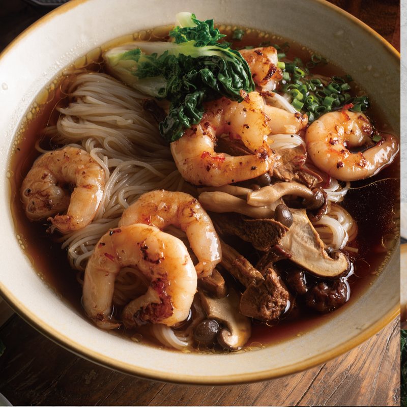 Mushroom Rice Noodles with Shrimp or Chicken — Sichuan Alley Bistro